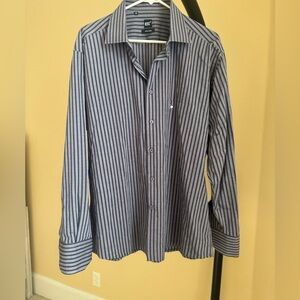 Mont Blanc Blue Cotton Button Down Shirt